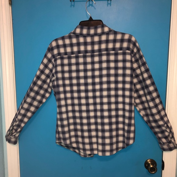 Dockers Checkered Plaid Button Down Blouse - Picture 2 of 7